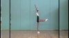 D 207 :  1/1 TURN WITH LEG AT HORIZONTAL TO FREE VERTICAL SPLIT