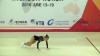 C 308 : 1/1 TURN STRADDLE LEAP TO PUSH UP