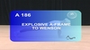 A 186: EXPLOSIVE A-FRAME TO WENSON