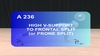 A 236: HIGH V SUPPORT TO FRONTAL SPLIT  OR PRONE SPLIT