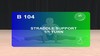 B 104: STRADDLE SUPPORT 1/1 TURN