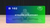 B 102 : STRADDLE SUPPORT