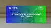 B 175 : STRADDLE V-SUPPORT 1/1 TURN
