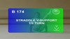 B 174 : STRADDLE V-SUPPORT 1/2 TURN