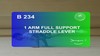 B 234 : 1 ARM FULL SUPPORT STRADDLE LEVER
