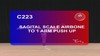 C 223 : SAGITTAL SCALE AIRBORNE TO 1 ARM PUSH UP