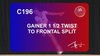 C 196 : GAINER 1 ½ TWIST TO FRONTAL SPLIT OR PRONE SPLIT