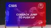C 505 : COSSACK JUMP TO PUSH UP
