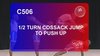 C 506 : ½ TURN COSSACK JUMP TO PUSH UP