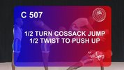 C507-1_2turn_Cossack_Jump_1_2twist_to_Push_Up.flv