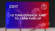 C517-1_2turn_Cossack_Jump_to_1arm_Push_up.flv