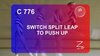 C 776 : SWITCH SPLIT LEAP TO PUSH UP