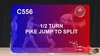 C 556 : ½ TURN PIKE JUMP TO SPLIT