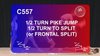 C 557 : ½ TURN PIKE JUMP ½ TURN TO SPLIT OR FRONTAL SPLIT