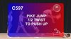 C 597 : PIKE JUMP ½   TWIST TO PUSH UP