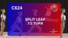 C 624 : SPLIT LEAP ½   TURN