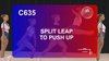 C 635 : SPLIT LEAP TO PUSH UP