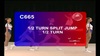 C 665 : ½ TURN SPLIT JUMP ½ TURN  