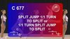 C 677 : SPLIT JUMP 1/1 TURN
