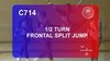 C 714 : ½ TURN FRONTAL SPLIT JUMP 