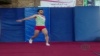 C 447 : SWITCH SPLIT LEAP 1/2 TURN TO PU