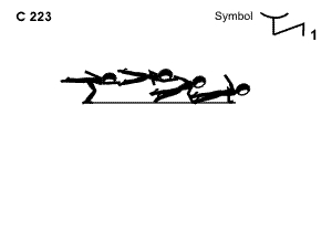 C 223 : SAGITTAL SCALE AIRBORNE TO 1 ARM PUSH UP