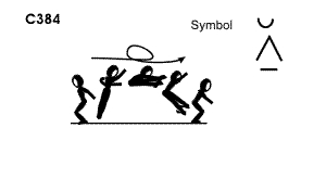 C 384 : ½ TURN STRADDLE JUMP