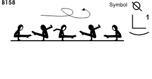 B 158 : 1 ARM L-SUPPORT 1 1/2 TURN ** B 158 : 1 ARM L-SUPPORT 1 1/2 TURN **