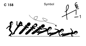 C 158 : FREE FALL 2/1 TWIST AIRBORNE TO 1 ARM PUSH UP C 158 : FREE FALL 2/1 TWIST AIRBORNE TO 1 ARM PUSH UP