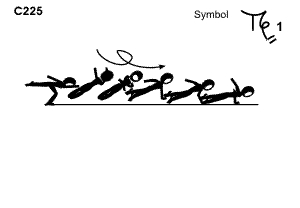 C 225 : SAGITTAL SCALE 1/1 TWIST AIRBORNE  TO 1 ARM PUSH UP (TAMARO TO 1 ARM PUSH UP)