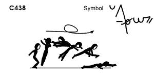 C 438 : ½ TURN STRADDLE JUMP ½ TWIST TO WENSON 