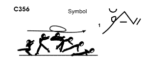 C 356 : ½ TURN STRADDLE LEAP TO PUSH UP  (KALOYANOV) 