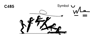 C 485 : ½ TURN COSSACK JUMP TO SPLIT C 485 : ½ TURN COSSACK JUMP TO SPLIT