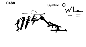 C 488 : 1/1 TURN COSSACK JUMP ½ TURN TO SPLIT