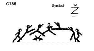 C 755 : SWITCH SPLIT LEAP ½ TURN  