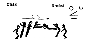 C 548 : 1/1 TURN PIKE JUMP1/2 TURN