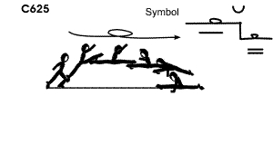 C 625 : SPLIT LEAP  ½  TURN TO SPLIT  