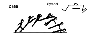 C 655 : KICK SPLIT LEAP TO PUSH UP