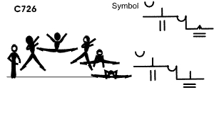 C 726 : ½ TURN FRONTAL SPLIT JUMP ½ TURN TO FRONTAL SPLIT OR PRONE SPLIT