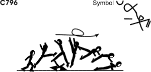 C 796 : ½ TURN SCISSORS KICK ½ TWIST TO PUSH UP C 796 : ½ TURN SCISSORS KICK ½ TWIST TO PUSH UP