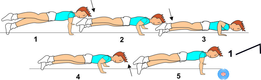 1 LEG PUSH UP