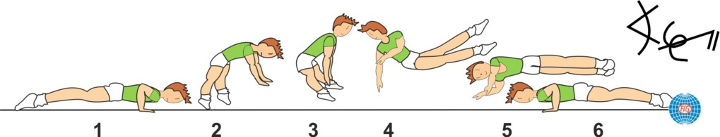 A 148 : STRADDLE CUT ½ TWIST TO PUSH UP