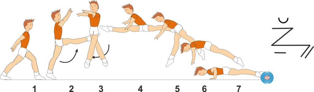 B 617 : SWITCH SPLIT LEAP  ½ TURN TO PU