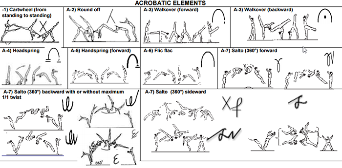 Acrobatic Names 7.1 ACROBATIC ELEMENTS & PROHIBITED MOVES