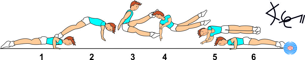 STRADDLE CUT½ TWIST TO PUSH UP