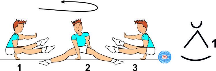 1 ARM ½ TURN STRADDLE SUPPORT