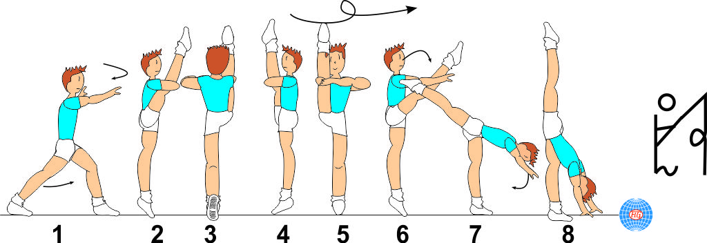 BALANCE 1/1 TURN TO VERTICAL SPLIT