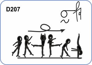 1/1 TURN WITH LEG AT HORIZONTAL TO FREE VERTICAL SPLIT 1/1 TURN WITH LEG AT HORIZONTAL TO FREE VERTICAL SPLIT