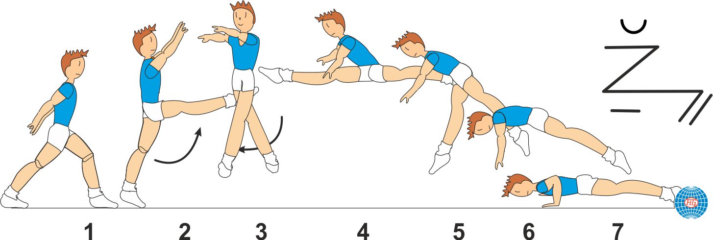 SWITCH SPLIT LEAP 1/2 TURN TO PU SWITCH SPLIT LEAP 1/2 TURN TO PU