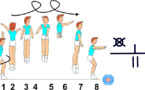 C 358 : 2/1 TURNS FRONTAL SPLIT JUMP